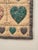 Pair of Vintage American Folk Art Hearts & Bears Quilted Textile Art, Dusty Pink, Baby Blue, Off-White For Sale - Image 9 of 12