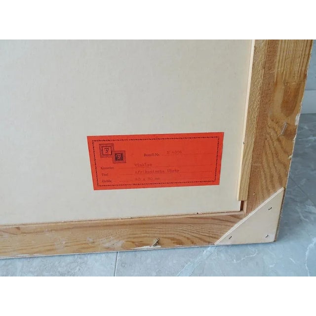 1960s Painting Harry Winkler, African Coast, Germany, 1960s, Plastic & Wood & Paper For Sale - Image 5 of 11