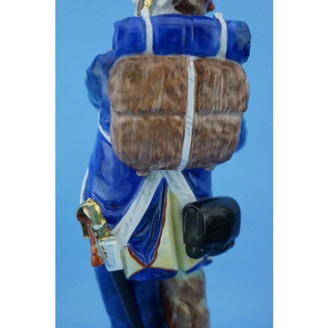 20th Century Porcelain Napoleonic Soldier of the Neuchatel Battalion from Carl Thieme's Potschappel Factory For Sale - Image 18 of 18