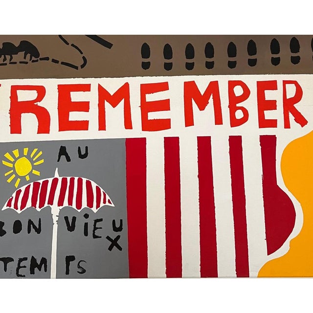 Contemporary Alexandre Schaller, Times, Acrylic on Canvas, 1990s For Sale - Image 3 of 11