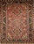 Vintage Persian Heriz Karajah Rug, Hand-Knotted Wool, Geometric Pattern, Rust-Red & Navy, 4x5 For Sale - Image 11 of 18