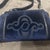 Blue An Amazing 1980s Blue Velvet and Brass Italian Shoulder Bag For Sale - Image 8 of 13