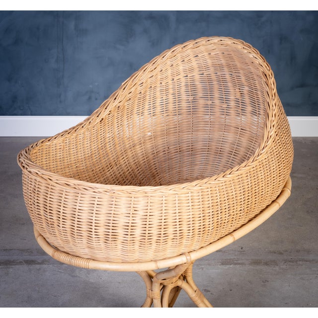 1960s Vintage Baby Cradle by Elin & Jarl Heger, 1960s For Sale - Image 5 of 9