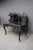 Highly Carved Chinese Dragon Black Lacquer Writing Desk / Secretary Desk For Sale - Image 4 of 15