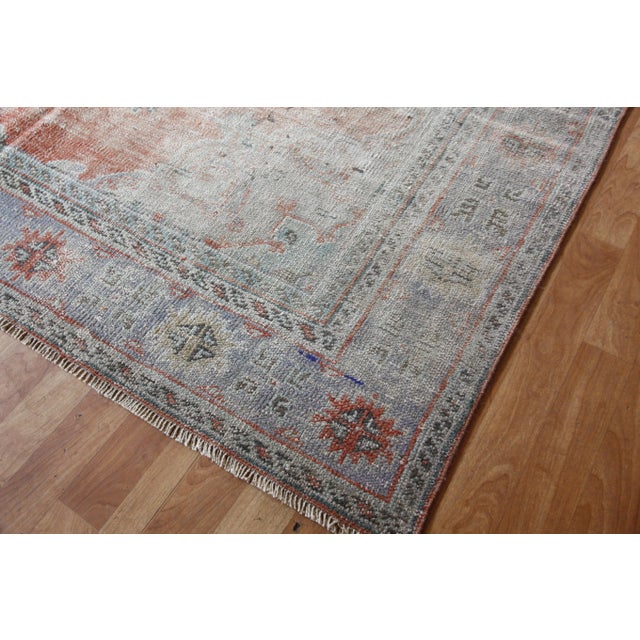 Handmade Tribal Oushak Rug - 7′2″ × 10′2″ For Sale In Tampa - Image 6 of 13