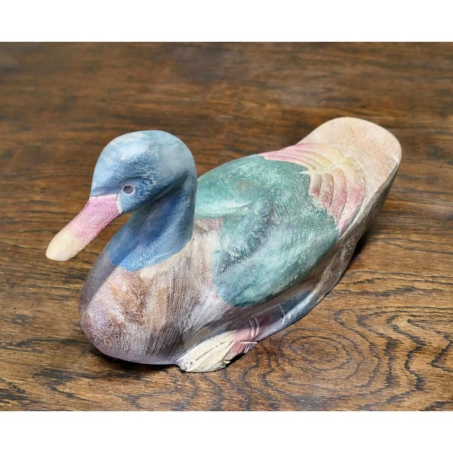 Vintage French Folk Art Deco Duck, 1920 For Sale - Image 3 of 7
