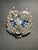 Vintage mid century brooch or sprite, animal face. Signed on the reverse side.