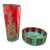 1970s Asian Culver Thai Goddess Glass and Bowl Pair For Sale