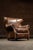 Late 20th Century Vintage Wingback Leather Chair With Pillow, Ottoman by Walter E. Smithe For Sale - Image 5 of 18