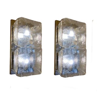 Grey Murano Wall Lights by Aureliano Toso, 1970s, Set of 2 For Sale
