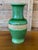 Late 20th Century Vintage Green Glazed Ceramic Vase With Natural Fiber Wrap For Sale - Image 5 of 11