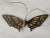A Pair of Vintage Soild Brass Butterfly Wall Hangings For Sale - Image 4 of 9