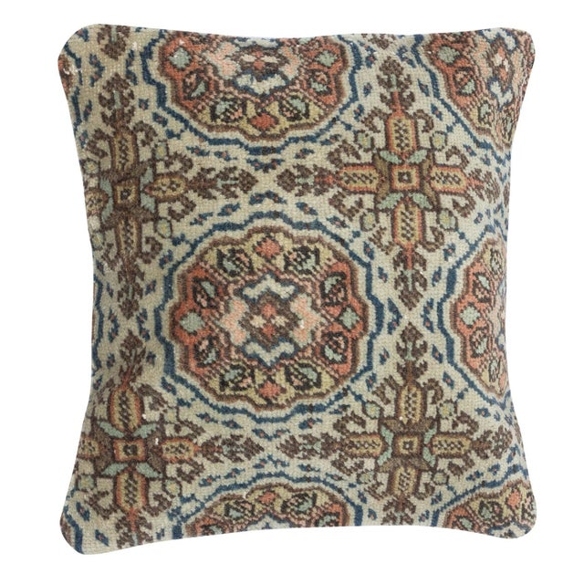 Bring history and warmth into your home with this vintage handmade Turkish wool rug cushion cover set. This pair of...