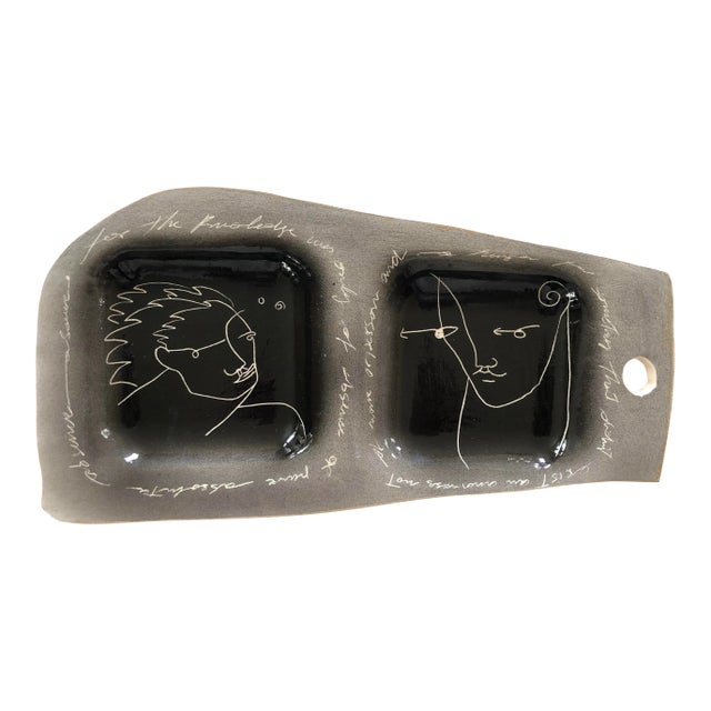 Art Pottery Serving Dish For Sale