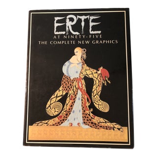 1980s Erte at Ninety-Five Complete New Graphics Hard Cover Book For Sale