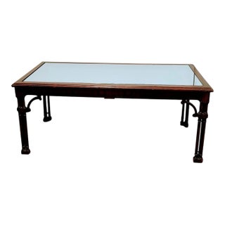 Vintage Mirror Top Coffee Table For Sale