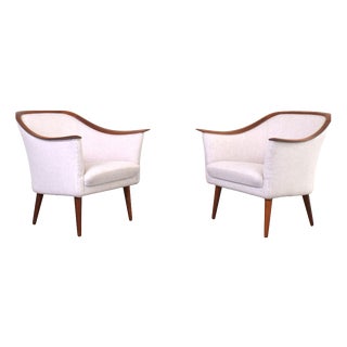 Mid-Century Modern Norwegian Teak Chairs by Fredrik A. Kayser for Vatne Lenestolfabrikk, 1960s, Set of 2 For Sale