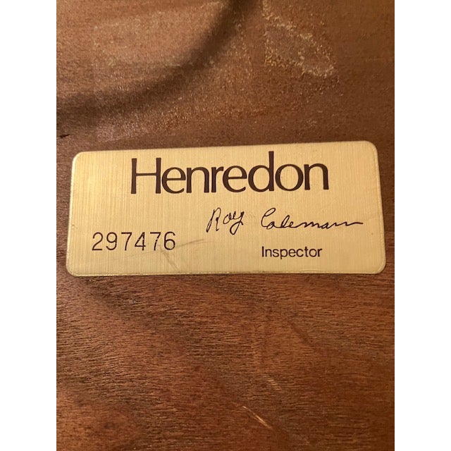 Mid-Century Modern 1980s Henredon Scene 1 Bed With Cabinets, Queen Platform and Headboard With Storage and Mirror and Lights For Sale - Image 3 of 3