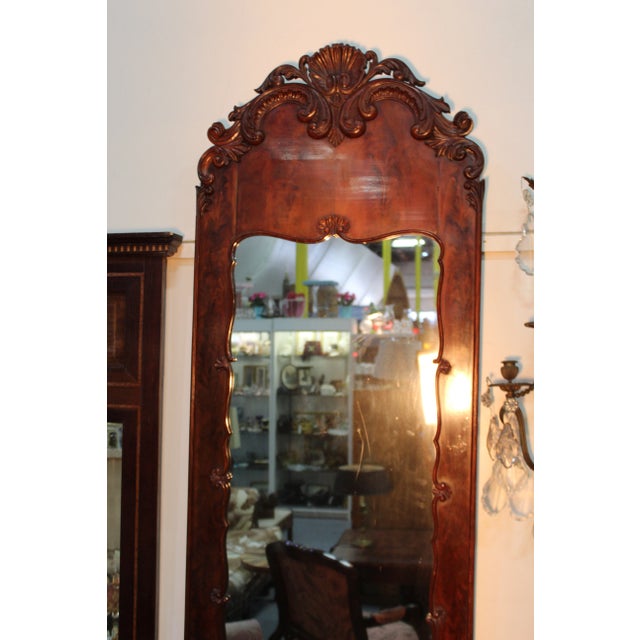 Wood 19th Century Antique English Mirror For Sale - Image 7 of 9