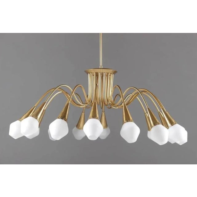 Vintage Scandinavian Starburst Chandelier from Sønnico For Sale - Image 11 of 11
