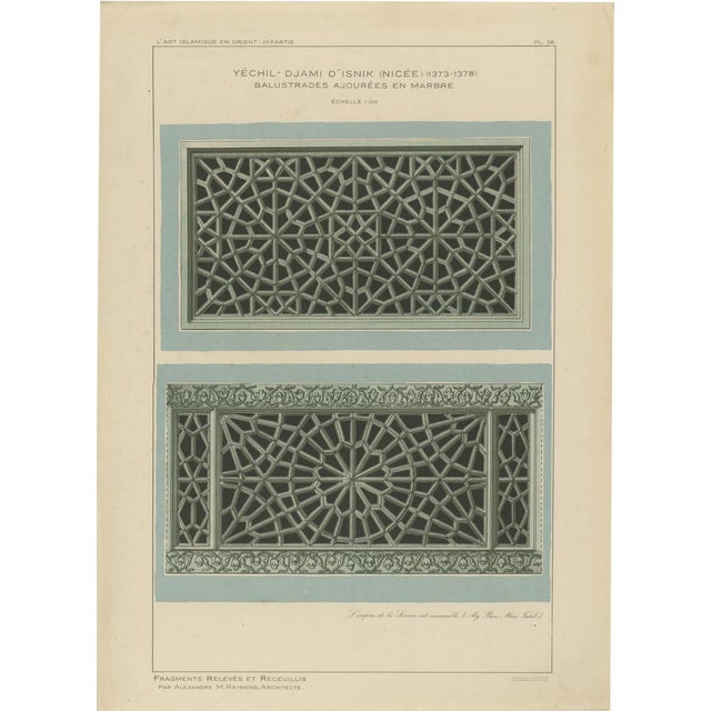 Alexandre M. Raymond, Yeşil Mosque, İznik, 1924, Paper For Sale - Image 9 of 9