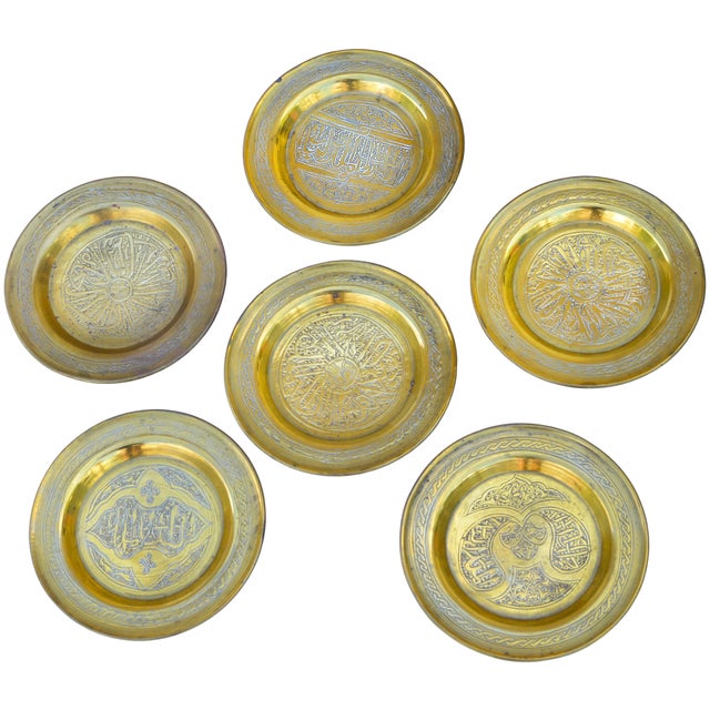 We can't get enough of this stunning set of six antique Moroccan coasters and how it adds a touch of global-sophistication...