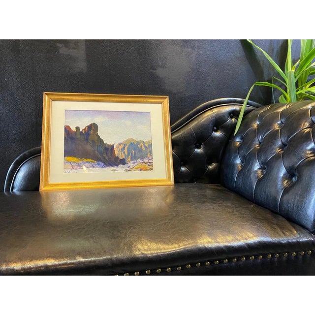 Albert Nyfeler, On the Lötschpass, Watercolor on Paper, 1919 For Sale - Image 8 of 9