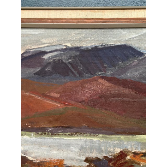 Mountains and Water, 1950s, Oil on Canvas, Framed For Sale - Image 18 of 18