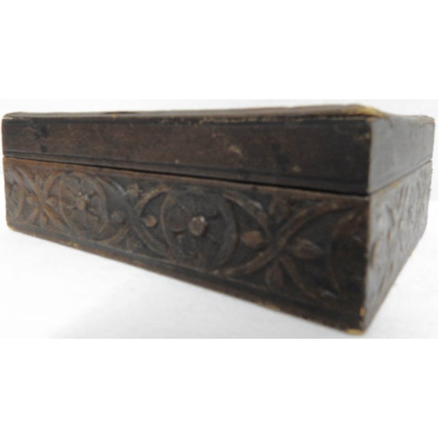 Art Deco Art Deco Italian Leather Box With Celebration For Sale - Image 3 of 10