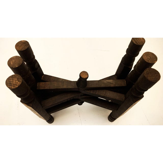 Foldable Small Wooden Stand with Tray Exotic, 1960s For Sale - Image 17 of 18