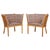 Tremmestole / Horseshoe Lounge Chairs in Beech attributed to Børge Mogensen for Fredericia, 1960s, Set of 2 For Sale - Image 9 of 9
