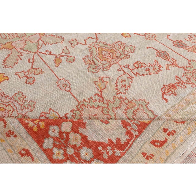 Early 20th Century Antique Turkish Oushak Rug For Sale - Image 5 of 10