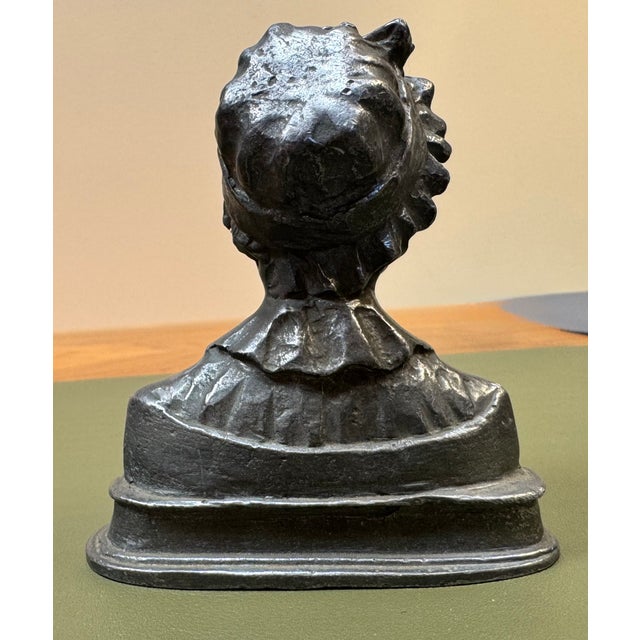Elevate your bookshelf, desk, or mantle with this exceptional vintage tabletop portrait bust of Abigail Adams, the second...