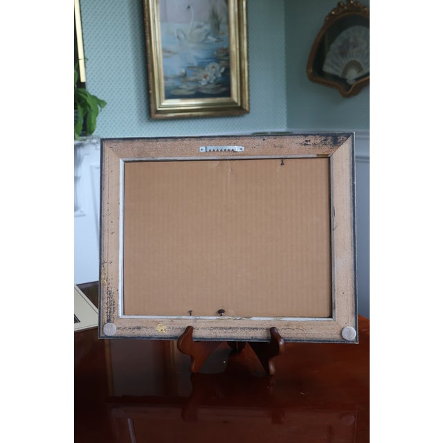 Vintage Roger Merkel Signed Cobblestone Street Oil Painting—Gilt Framed For Sale - Image 14 of 15