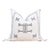 White & Charcoal Cactus Silk Moroccan Pillow For Sale