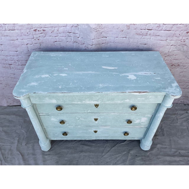 Traditional Early 19th Century French Empire Painted Commode For Sale - Image 3 of 10