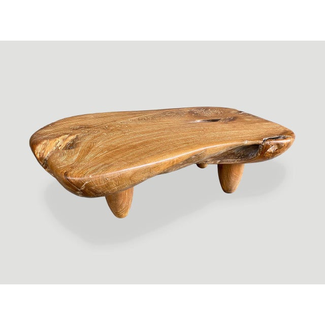 2010s Andrianna Shamaris Mid Century Couture Teak Wood Coffee Table For Sale - Image 5 of 18
