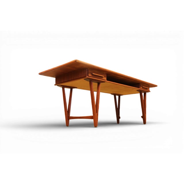 Coffee Table in Teak with Drawers and Magazine Rack by EW Bach, 1960s, in Flawless conditions. Designed 1960 to 1969 I...