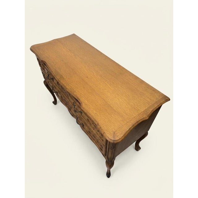 Antique Country French Oak Commode For Sale - Image 5 of 6