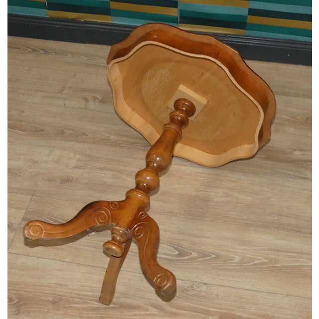 Wood Vintage Chippendale-Style Side Table, 1960s For Sale - Image 7 of 10