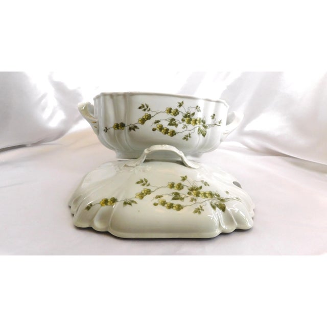 1950s Large 1950s Covered Serving Dish Soup Tureen For Sale - Image 5 of 8