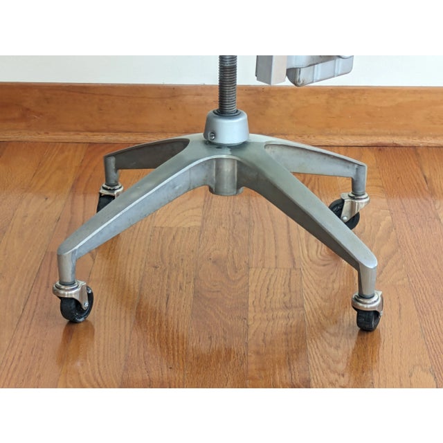 Blue Vintage Office Chair - Restored For Sale - Image 12 of 12