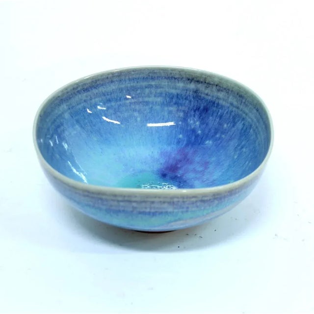 Vintage Light Blue Aniara Bowl by Berndt Friberg for Gustavsberg, 1950s For Sale - Image 6 of 14