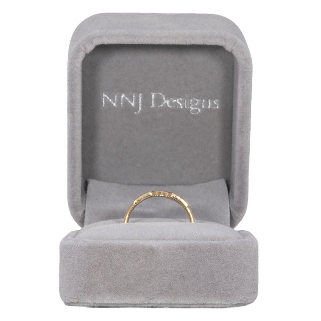 2020s Crown Stackable Band in Solid 18k Yellow Gold – Regal Stacking Ring, Size 6.75 For Sale - Image 5 of 11