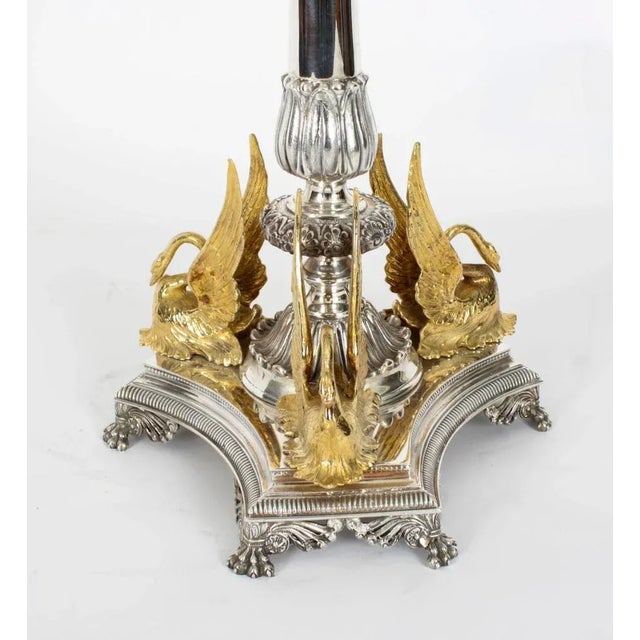 19th Century Surtout de table Silver Plate Cut Glass from John Round & Sons. For Sale - Image 15 of 18