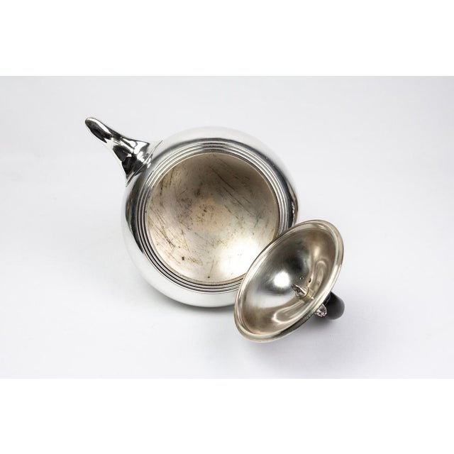 Silver-Plated Metal Teapot from Christofle, France, 1950s For Sale - Image 11 of 14