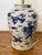 Chinoiserie Chinoiserie Hand Painted Ceramic Ginger Jar Lamp With Blue Dragons For Sale - Image 3 of 5