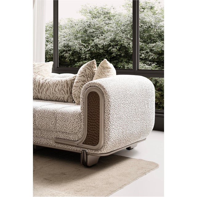 Lora 3-Piece Luxury Boucle Living Room Set - Sofa , Loveseat & Chair For Sale - Image 10 of 18