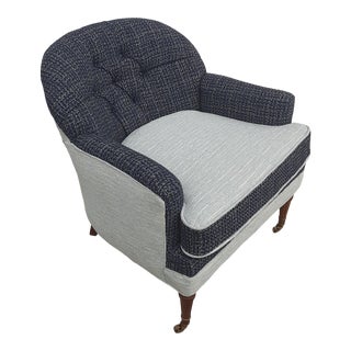 Vintage Mid Century Tufted Armchair For Sale