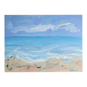 “Beach I” Acrylic Landscape Painting by Harry Hilson